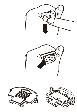 Smilecare UFR-106 Infrared Forehead Thermometer Instruction Manual - Battery Installation