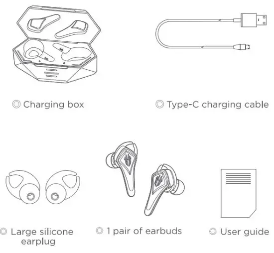 RED MAGIC BH4004 Gaming Earbuds - Packing