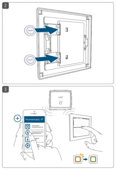 homematic HmIP WRCC2 Wall mount Remote Control Flat - 2