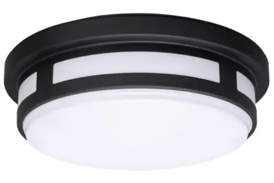HAMPTON BAY 564291010 9-Inch Color Selectability Flushmount