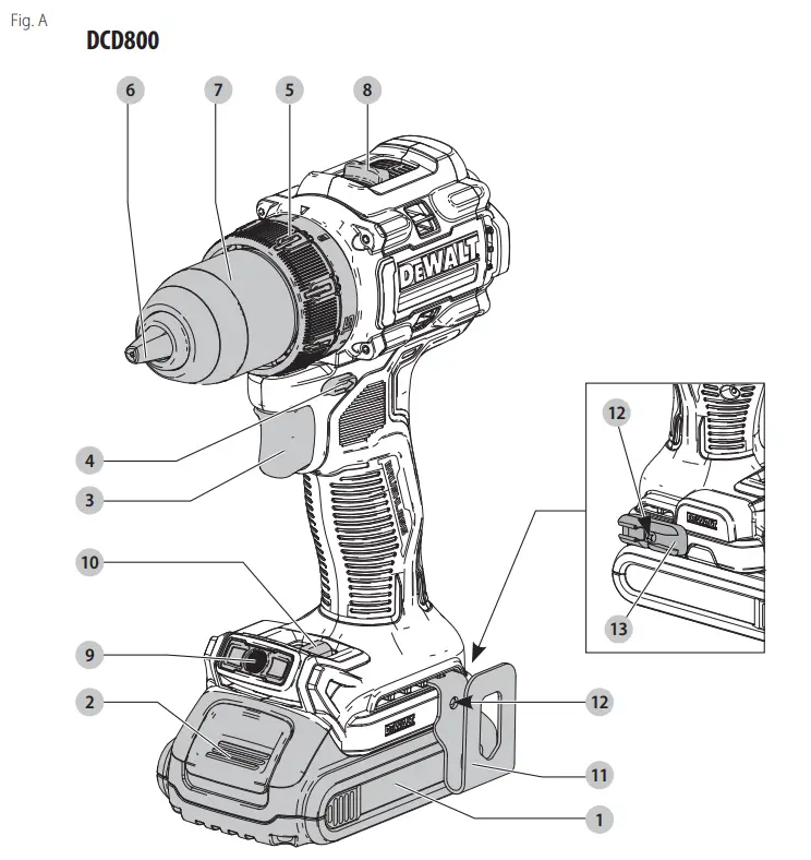 DEWALT DCF850 20V Max 14 6 35 mm Brushless Cordless Impact Driver - overview 1