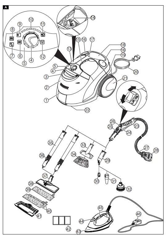 KARCHER SC 5 EasyFix Steam Cleaner Rechargeable Water Tank-FIG1