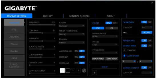 GIGABYTE G24F 23.8inch IPS 165hz HDR10 Gaming Monitor 10