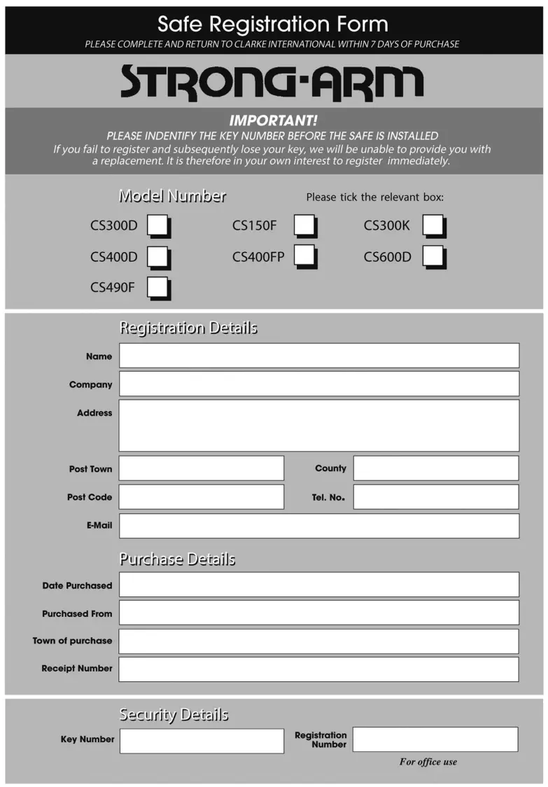 Clarke CS400D Digital Electronic Safe - SAFE1