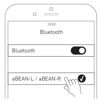 Kreafunk 2ACVCABEAN ABEAN Bluetooth Earphone charging case Instruction Manual - Listen Via Bluetooth