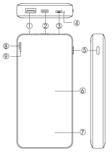 isonteck PB D100W2 Wireless Charging PowerBank - 2