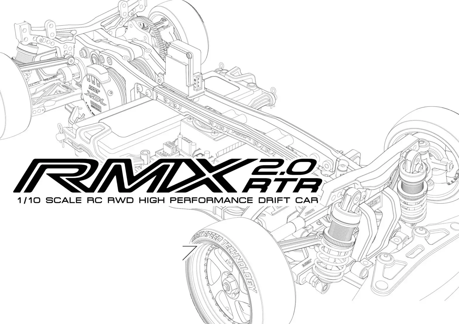 MST RMX 2 0 1 10 2WD Brushless RTR Drift Car - Cover