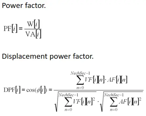 UNI T UT285C Power Quality Analyzer Power ratios