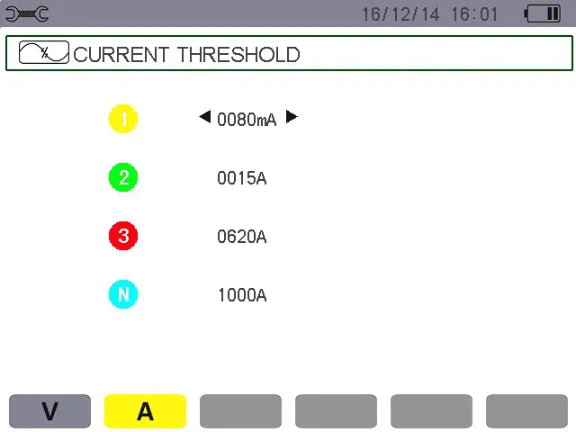 UNI T UT285C Power Quality Analyzer - Voltage ratios 2