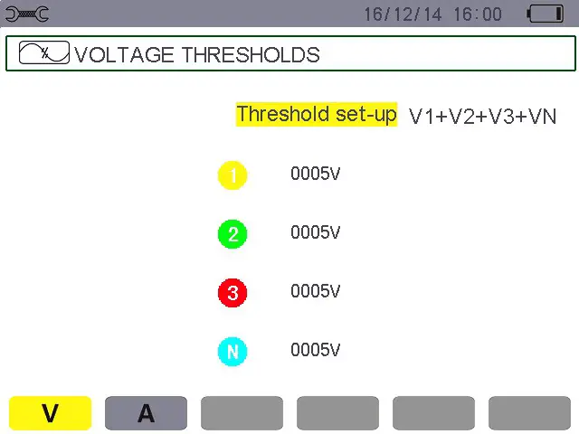 UNI T UT285C Power Quality Analyzer - Voltage ratios 3