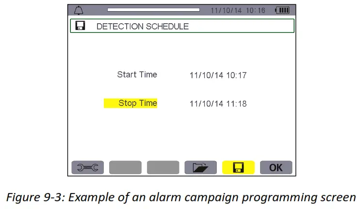 UNI T UT285C Power Quality Analyzer alarm campaign