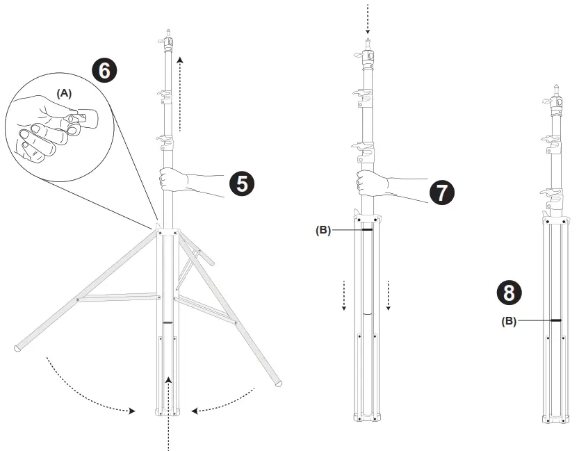 SAVAGE DS-007 7 Feet Drop Stand Light Stand - SETUP1