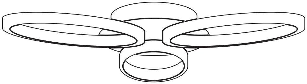 John Lewis Ovals Semi Flush Light -