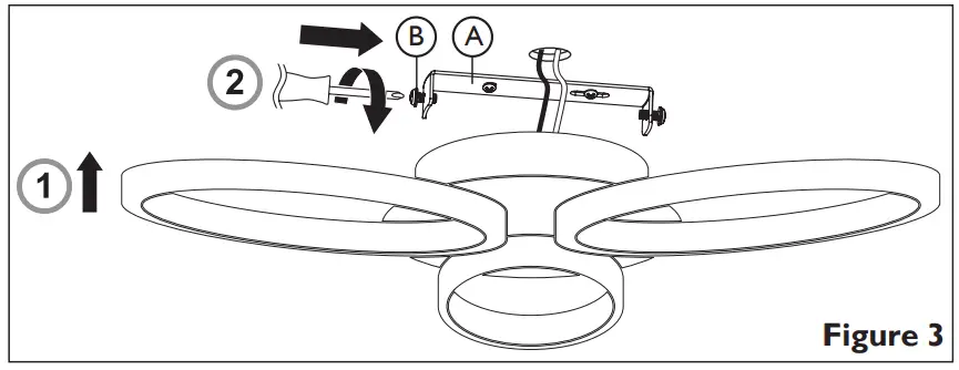 John Lewis Ovals Semi Flush Light - Figure 3