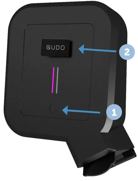 QLight 6611000 Qudo Charging Box 22kW 1+3-phase Type2 - Free or Secure mode