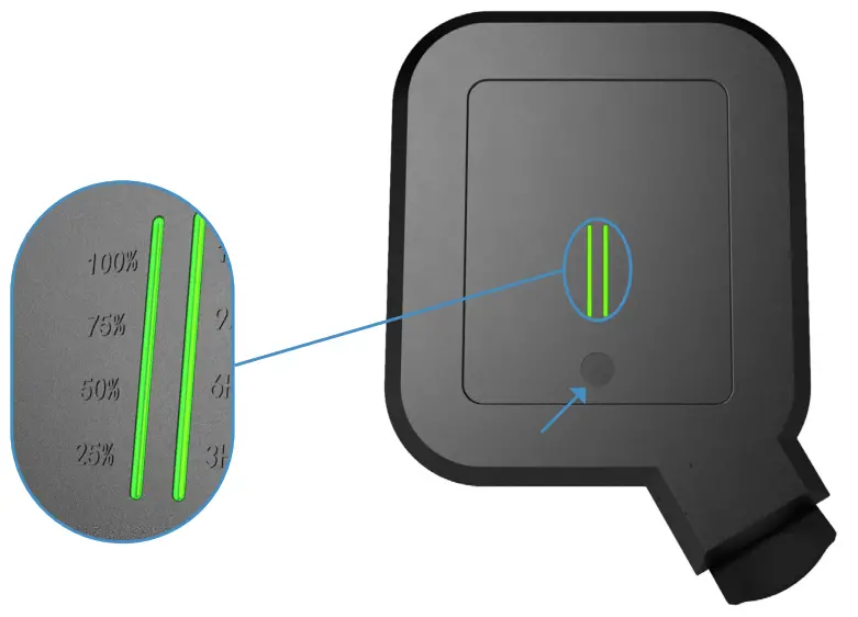 QLight 6611000 Qudo Charging Box 22kW 1+3-phase Type2 - Press button