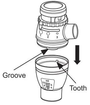OMRON NE C300 E Compressor Nebulizer A3 Complete - tooth