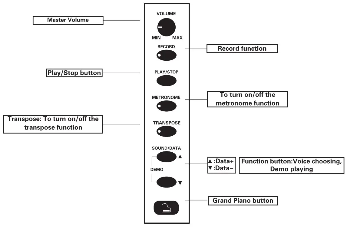 FLYKEYS FK100 Digital Piano - fig 2