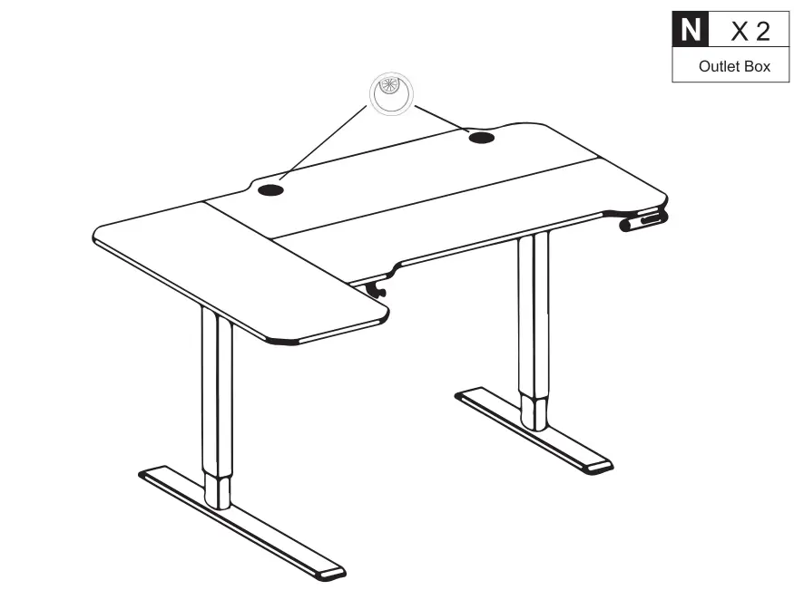 BILBIL L59 Electric Height Adjustable Standing Desk - fig 12