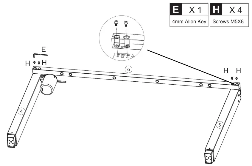 BILBIL L59 Electric Height Adjustable Standing Desk - fig 5