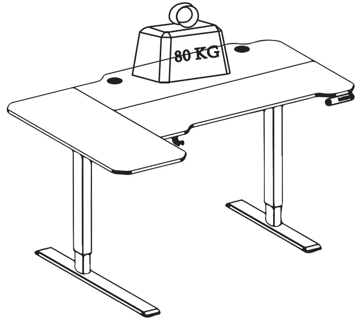 BILBIL L59 Electric Height Adjustable Standing Desk - fig