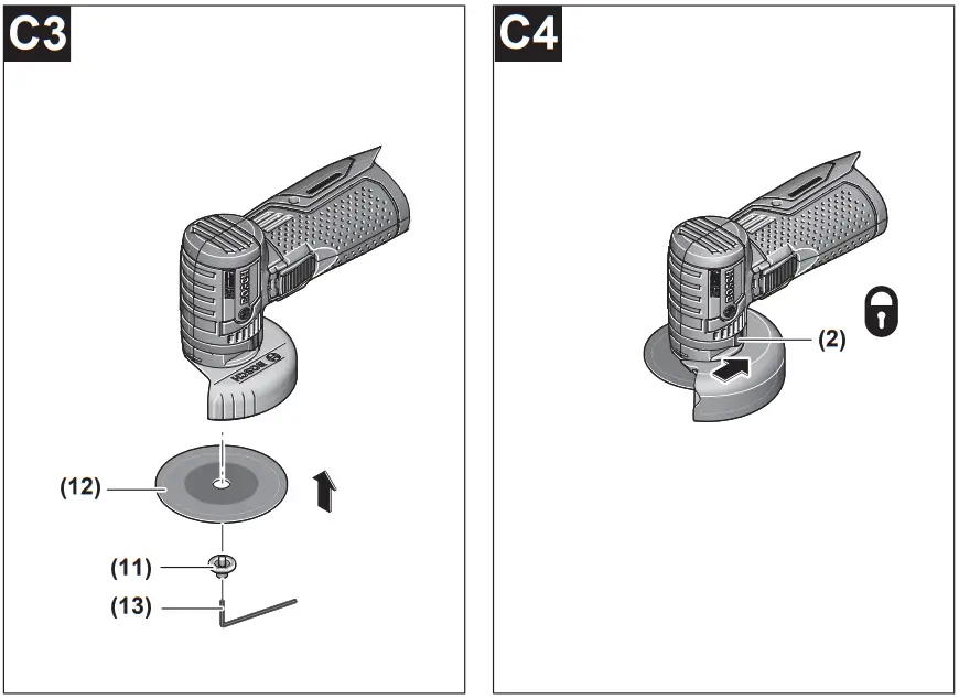 BOSCH Professional Akku Winkelschleifer GWS 12V 76 - FIG 3