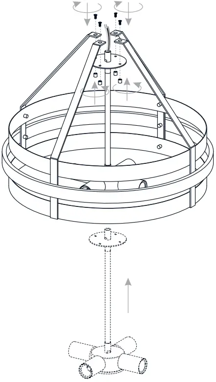 QUOIZEL GDN2820BN 20 Inch Gadsen 4 Light Brushed Nickel Pendant Ceiling Light - FIG 7