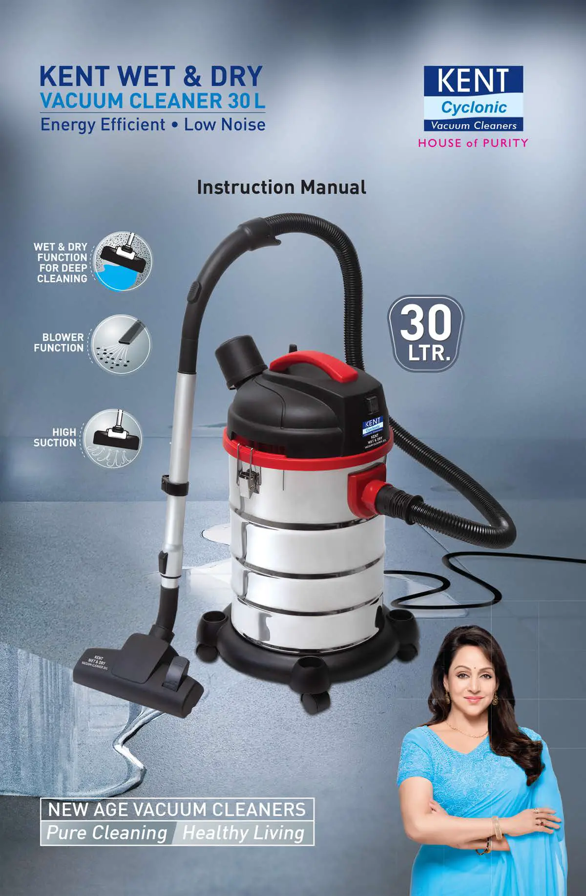 KENT Wet and Dry Vacuum Cleaner 30L -