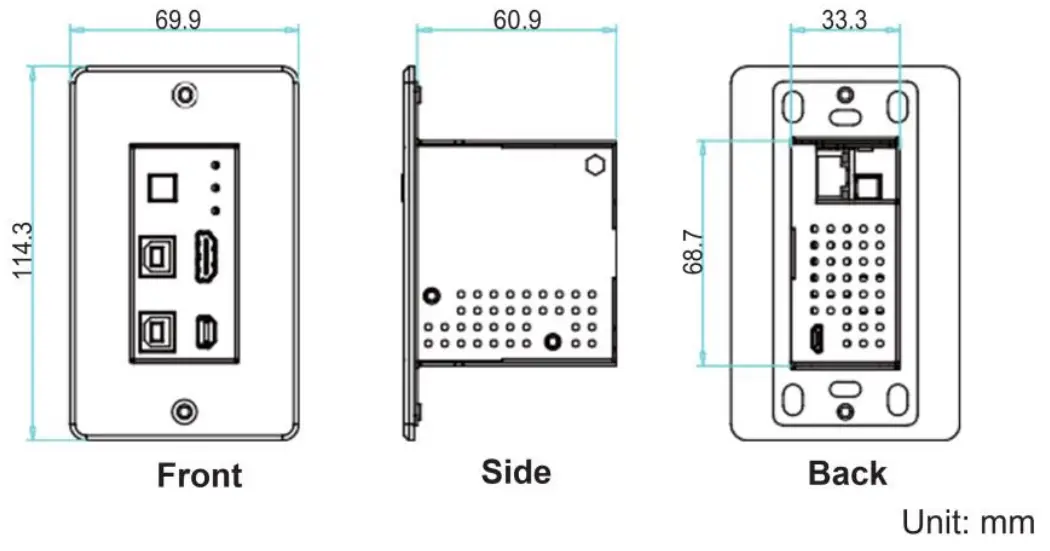 MuxLab-HDMI-USB-C-KVM-Extender-Kit-HDBT-4K-60-fig-6