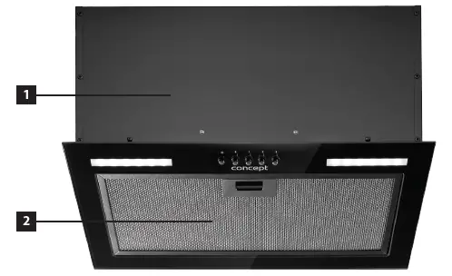 concept OPI4060bc Range hood integrated-1