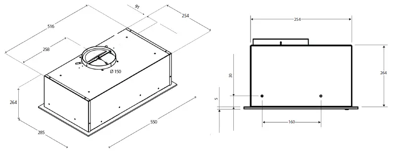 concept OPI4060bc Range hood integrated-5