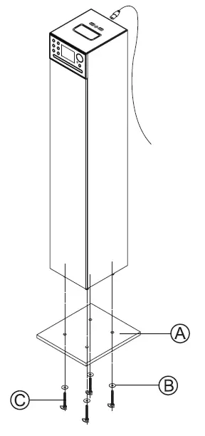 muse M-1380DBTW Bluetooth Tower Speaker 1