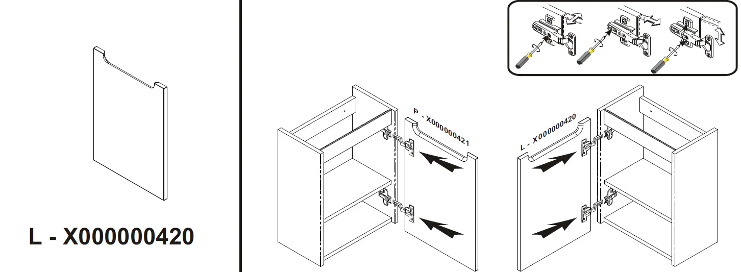RAVAK X000000419 Classic Cabinet Washbasin 03