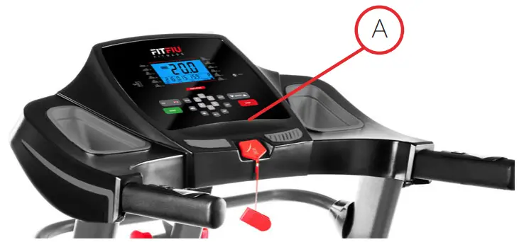 FITFIU MC 400 Treadmill - EMERGENCY STOP