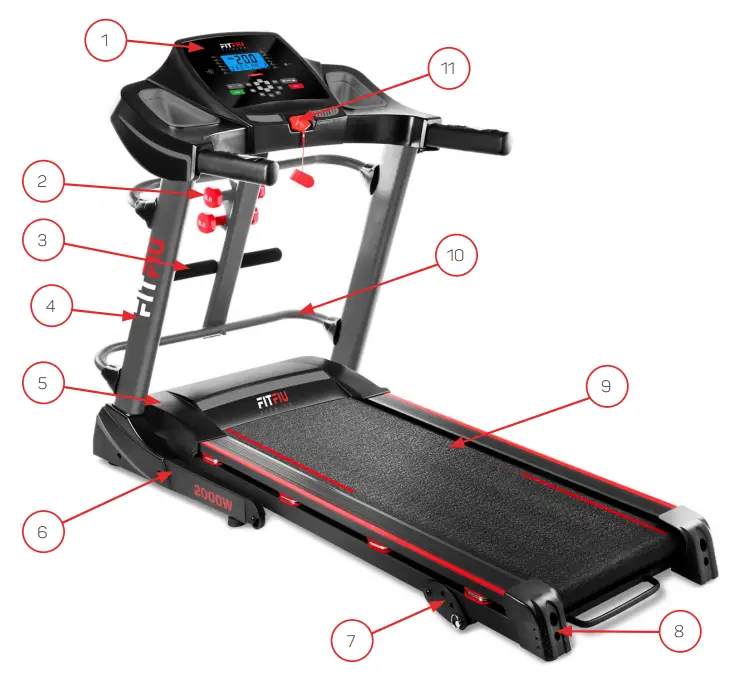 FITFIU MC 400 Treadmill - PRODUCT DESCRIPTION