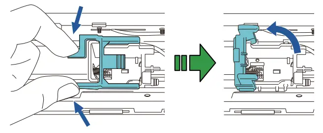Fujitsu fi 760PRB Imprinter - Inside 16