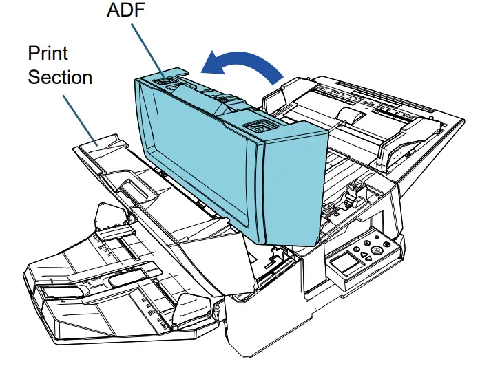 Fujitsu fi 760PRB Imprinter - Paper Guides 12