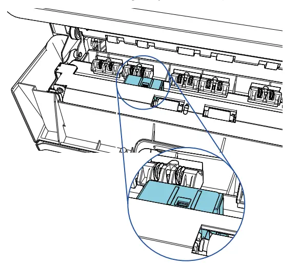 Fujitsu fi 760PRB Imprinter - Paper Guides 17