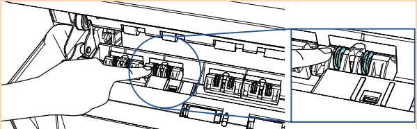 Fujitsu fi 760PRB Imprinter - Paper Guides 18