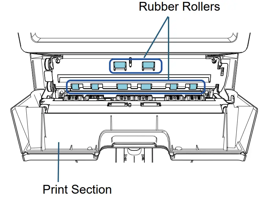 Fujitsu fi 760PRB Imprinter - Paper Guides 19