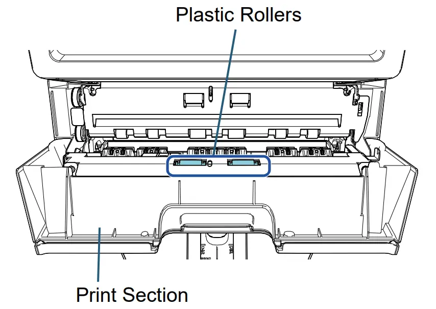 Fujitsu fi 760PRB Imprinter - Paper Guides 21