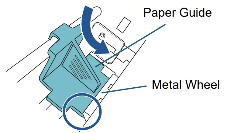 Fujitsu fi 760PRB Imprinter - Paper Guides