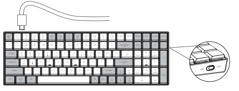 Odycle K99 Mechanical Keyboard - fig