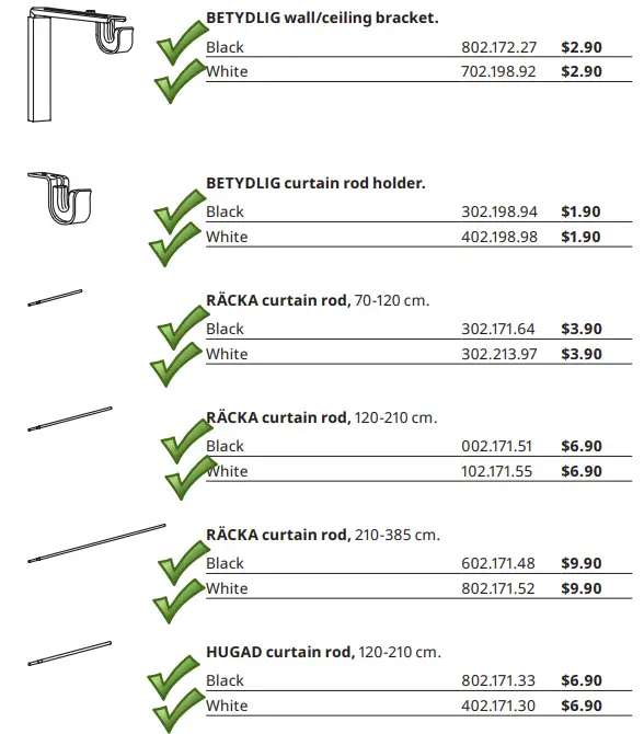 IKEA Betydlig Wall Celling Braket --6