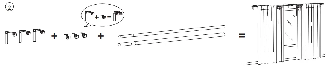 IKEA Betydlig Wall Celling Braket --To create