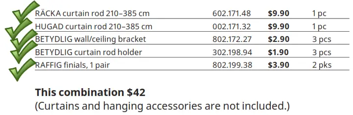 IKEA Betydlig Wall Celling Braket --w