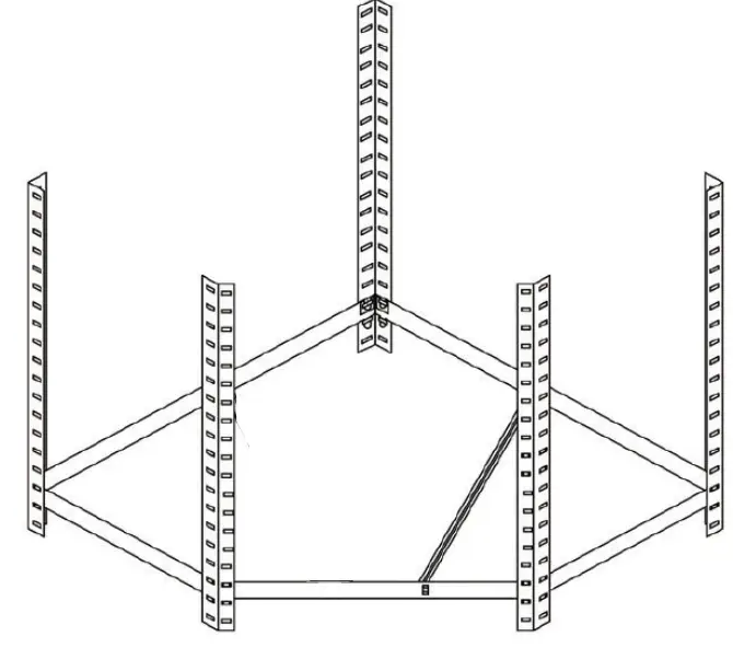 BASETech 1750kg Adjustable Corner Shelf Unit Assembly