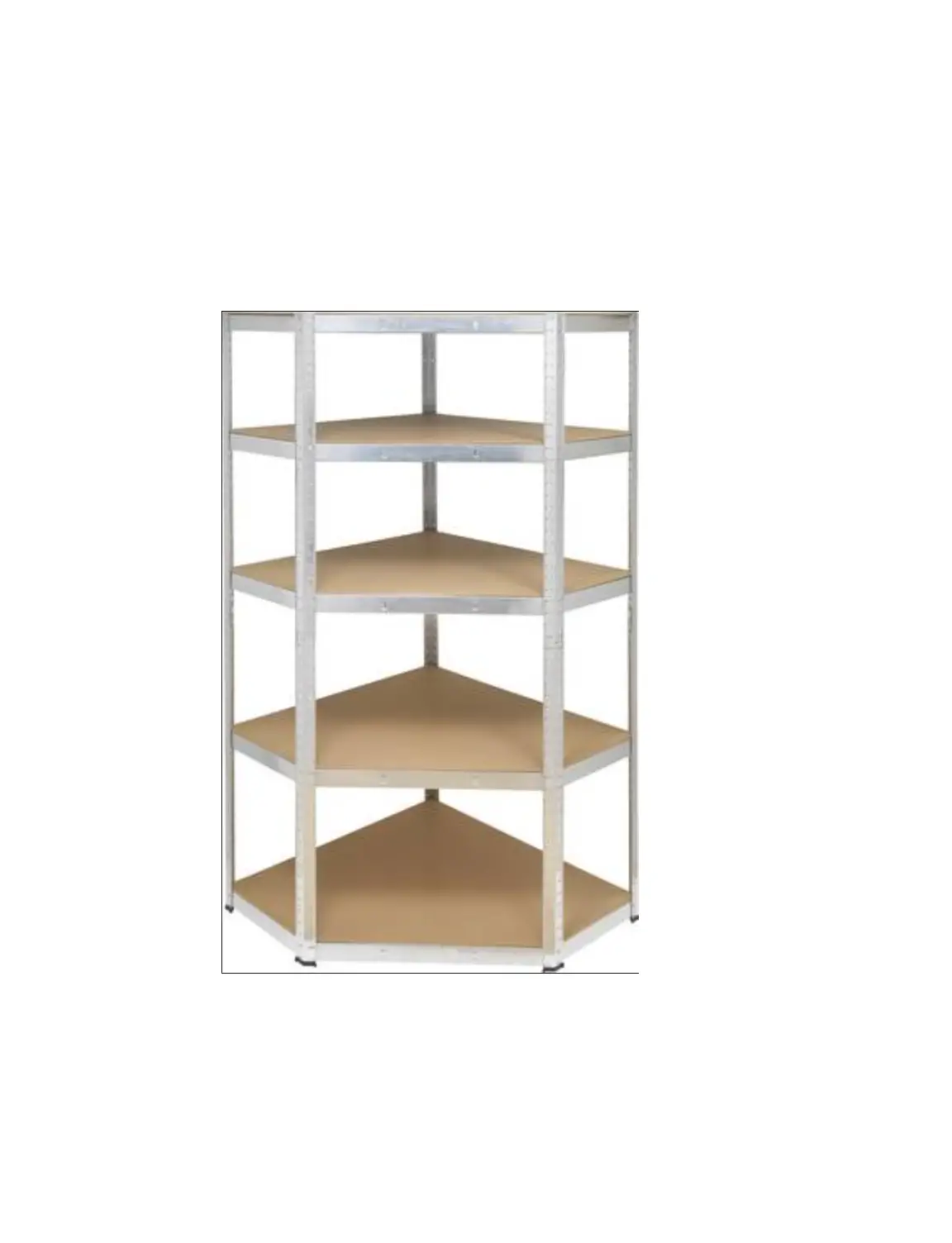 Basetech 1750kg Adjustable Corner Shelf Unit Instruction Manual