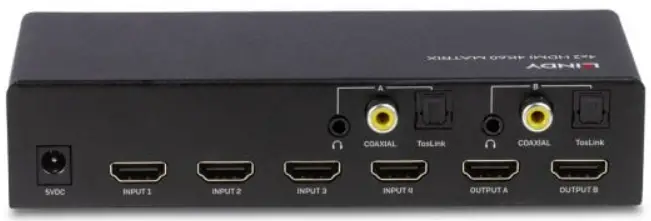 LINDY 38084 V2 4x2 HDMI 4K60 Matrix