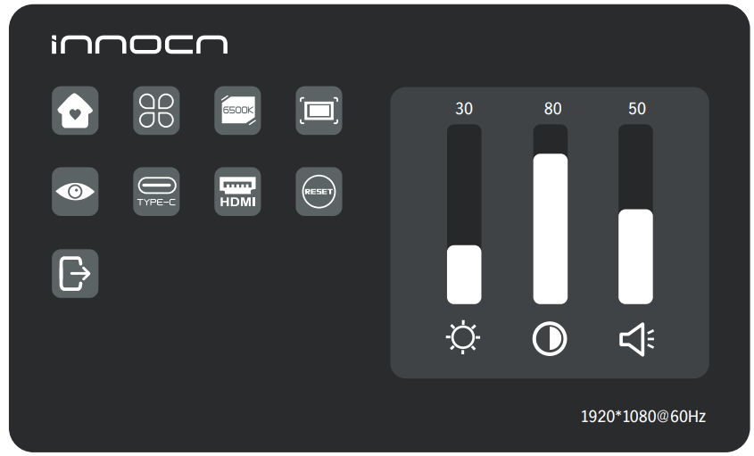 INNOCN 13K1F 13.3 Inch OLED Portable Monitor - Other icons